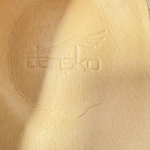 Dansko Shoes Womens 6.5 Brown Leather Slip On Classic Loafer Moc Toe Comfort - Picture 10 of 13